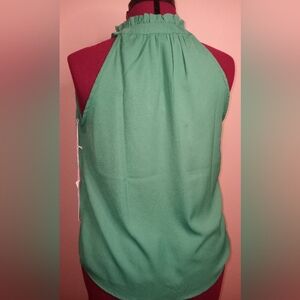 Truth NYC ruffle neck halter blouse size M